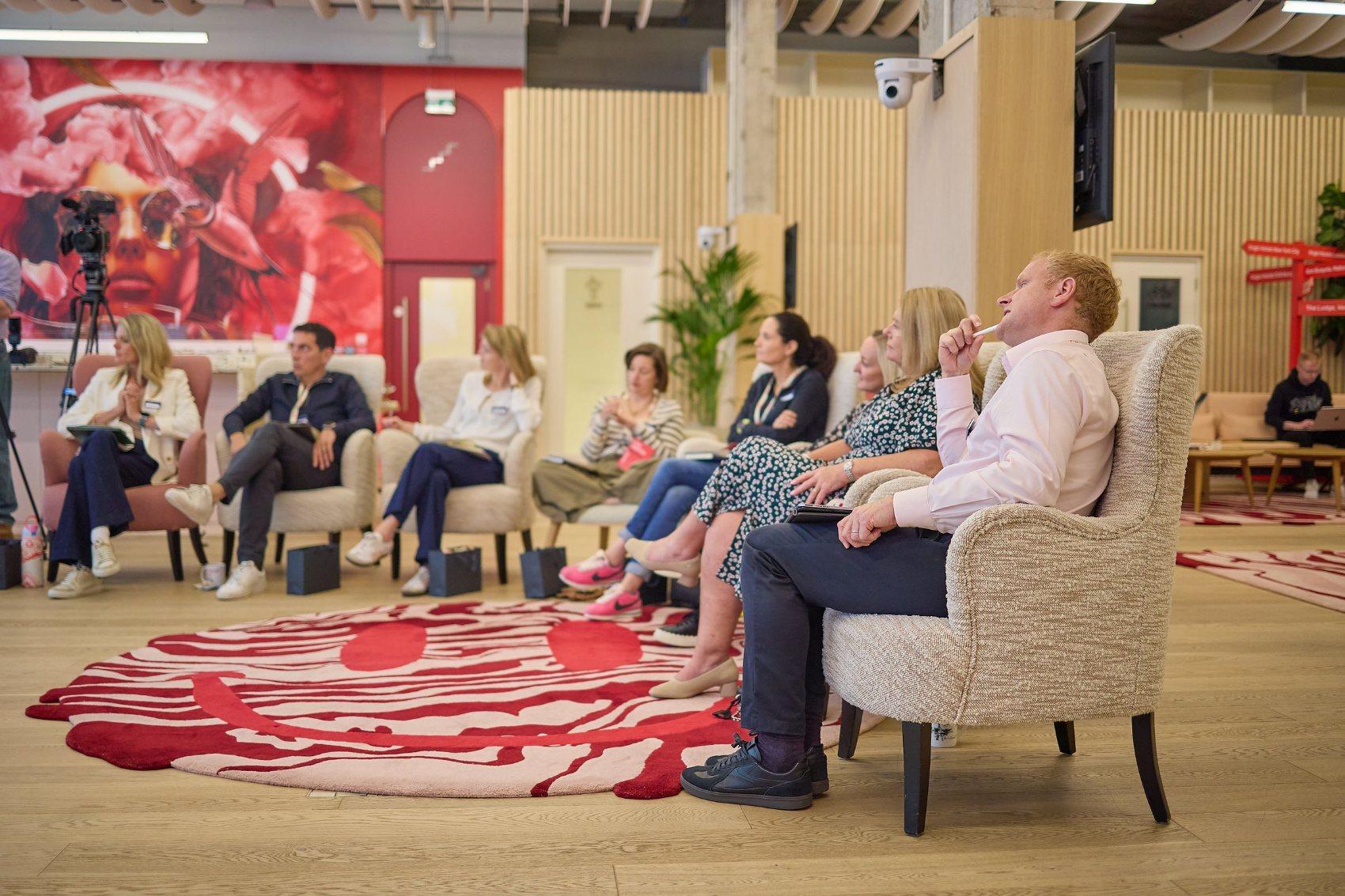 The room during the panel session