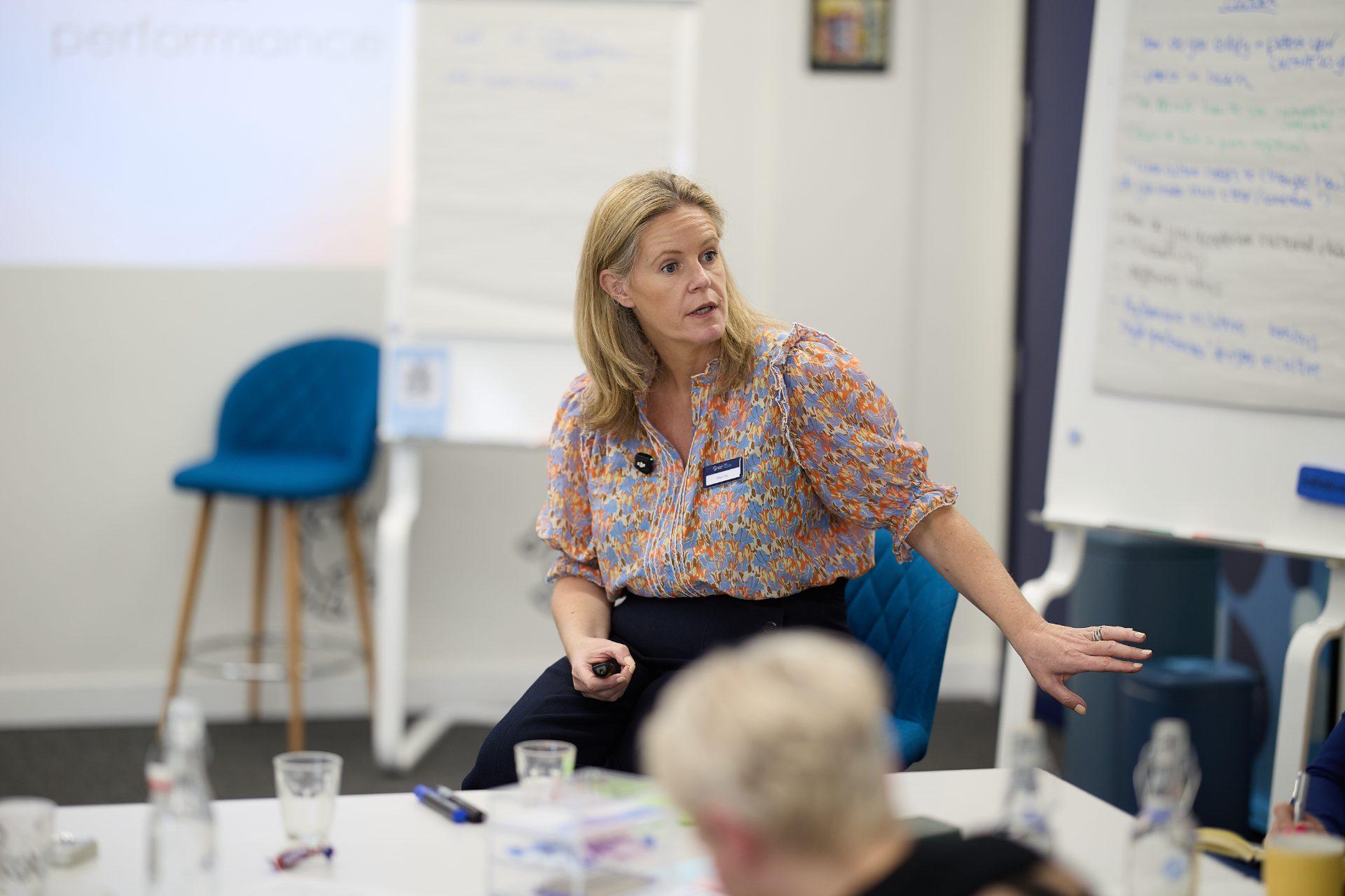 Gillian Fox leading a session