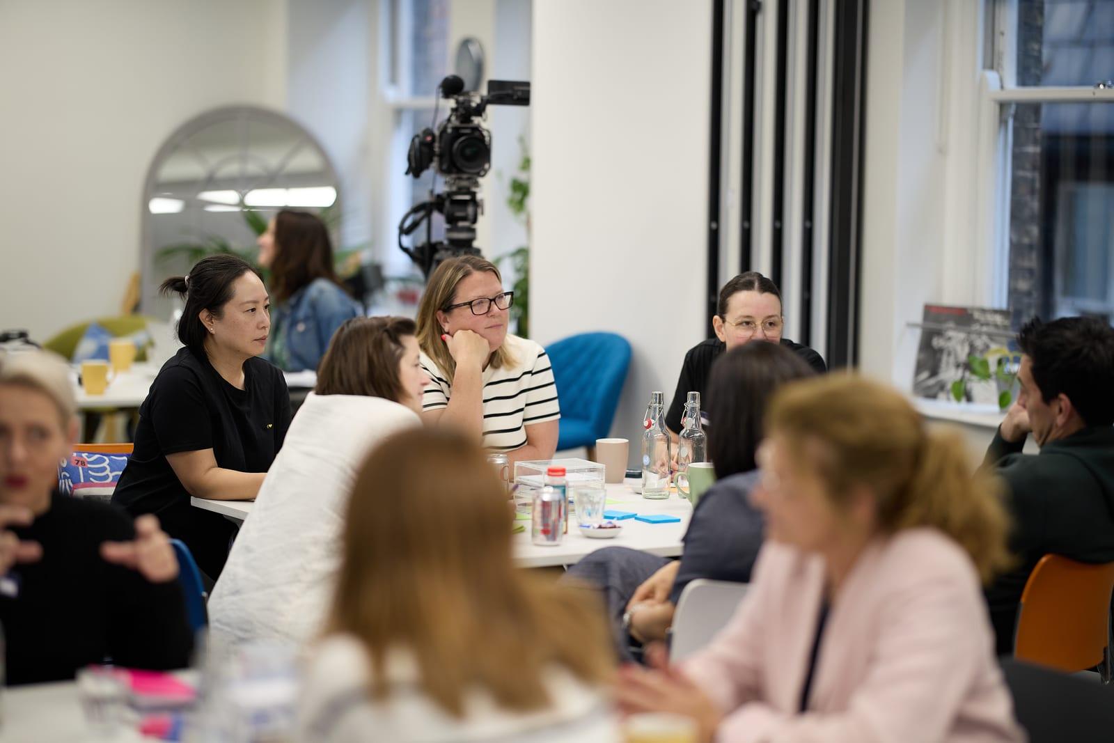 Participants at a workshop table